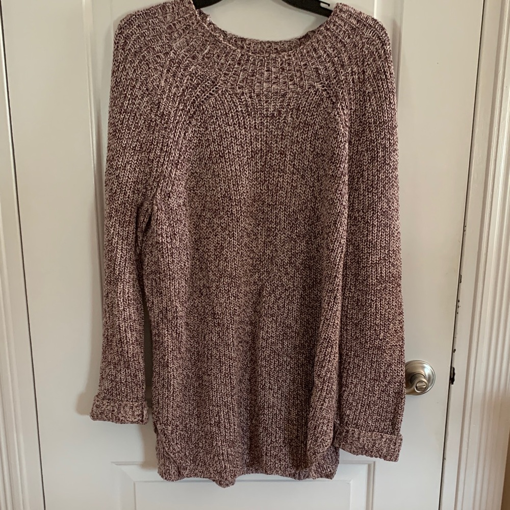 LOFT Marled Knit Sweater - Soft Pink
